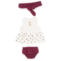 Miniland Conjunto vestido y cinta dune (32 cm)