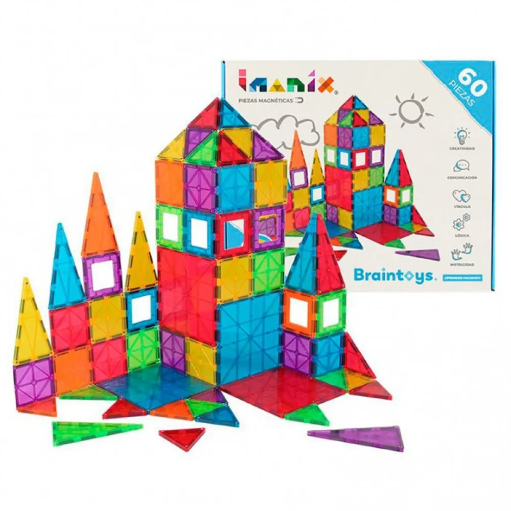 SD Toys Construcción Magnética Imanix 60 Piezas - BrainToys