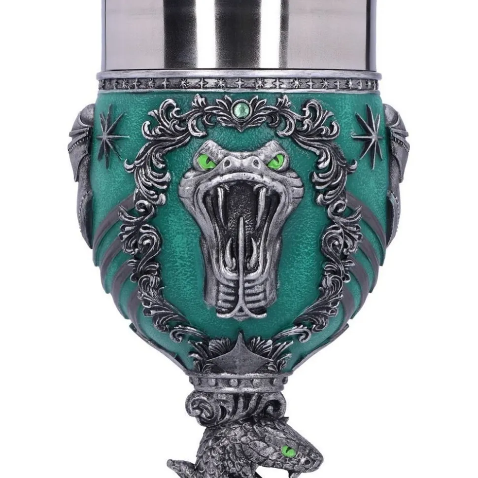 Copa Cáliz Poliresina Harry Potter Slytherin Pintada a Mano