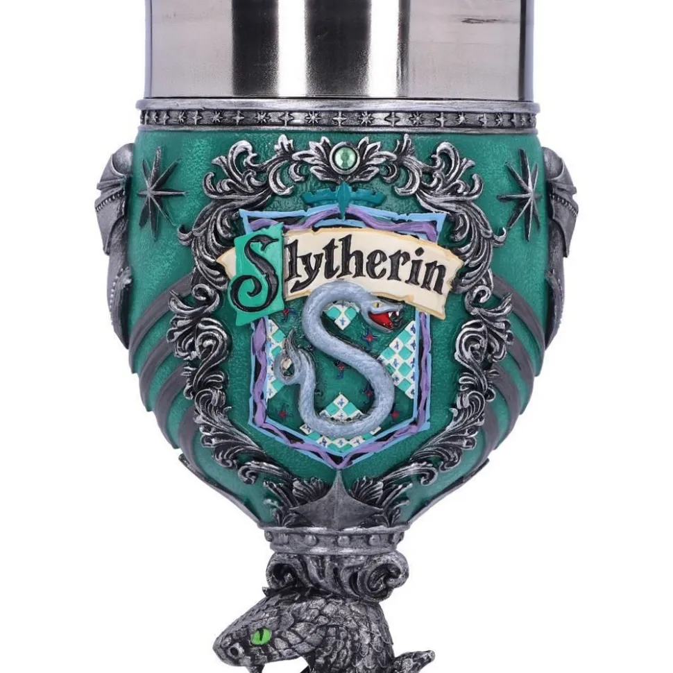 Copa Cáliz Poliresina Harry Potter Slytherin Pintada a Mano