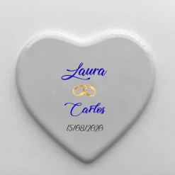 Corazón personalizado de cerámica
