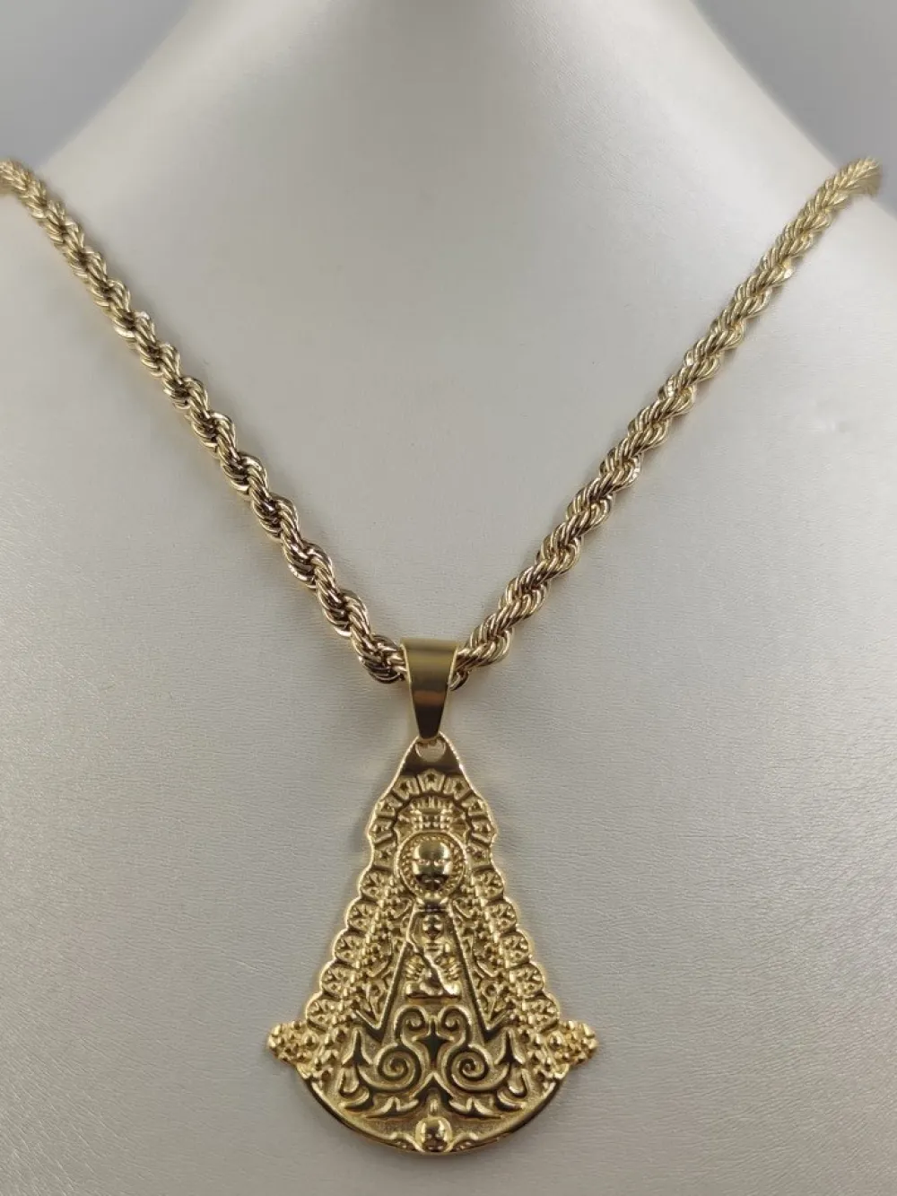 Discount Yeam Joyas Cordón con Virgen del Rocío