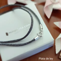 Online Cordón De Seda Plata Vieja Y Cierre De Plata De Ley 40 Cm.