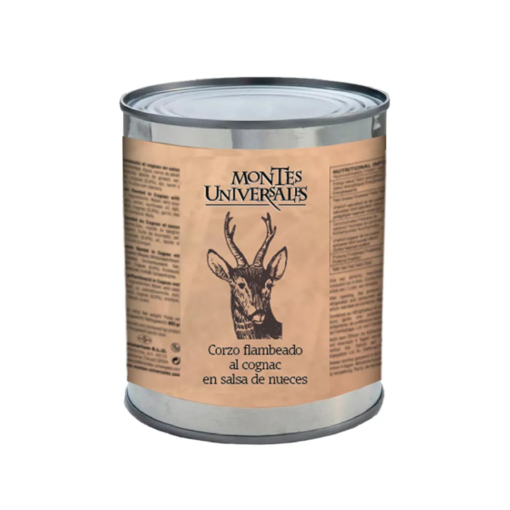 Montes Universales Corzo flambeado al cognac en salsa de nueces (800g)