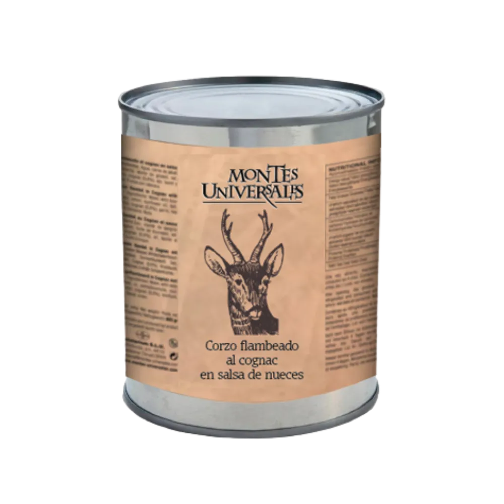 Discount Montes Universales Corzo flambeado al cognac en salsa de nueces (800g)