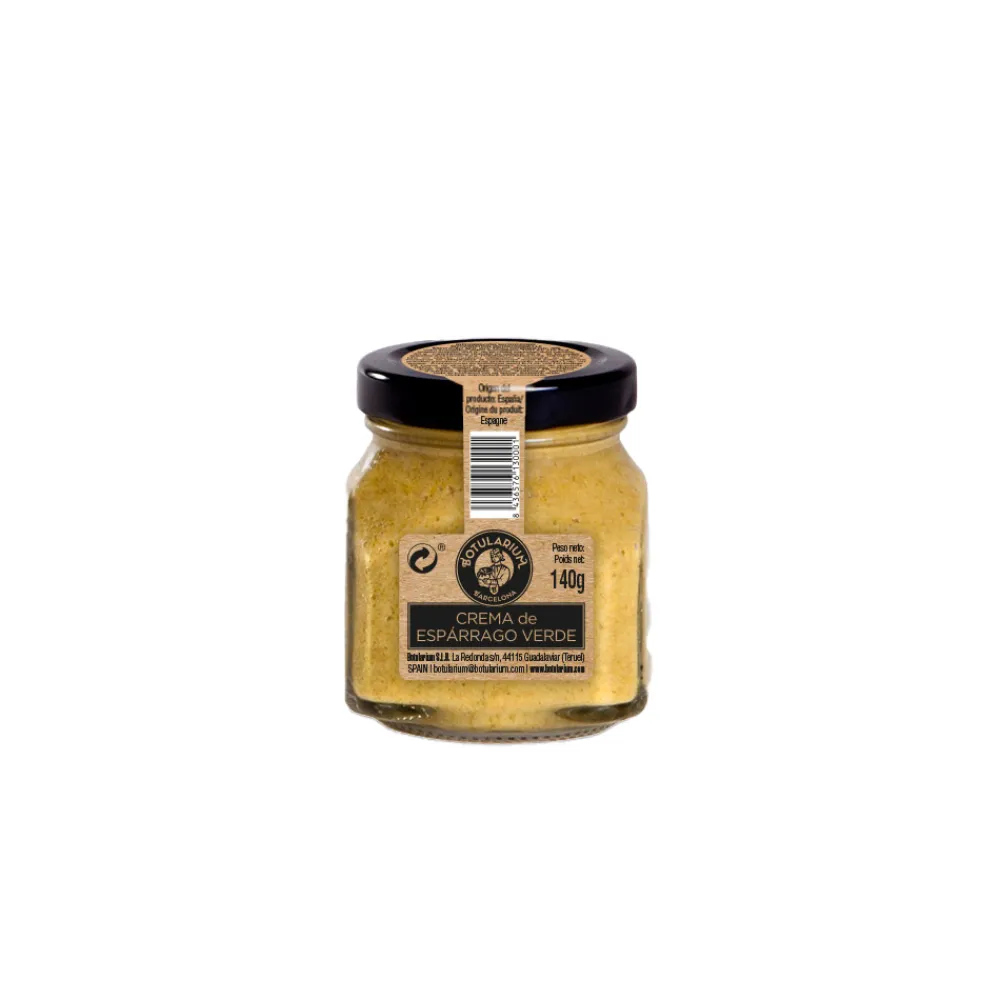 Discount Botularium Crema de espárrago verde. Pack de 3 tarros de 140 g