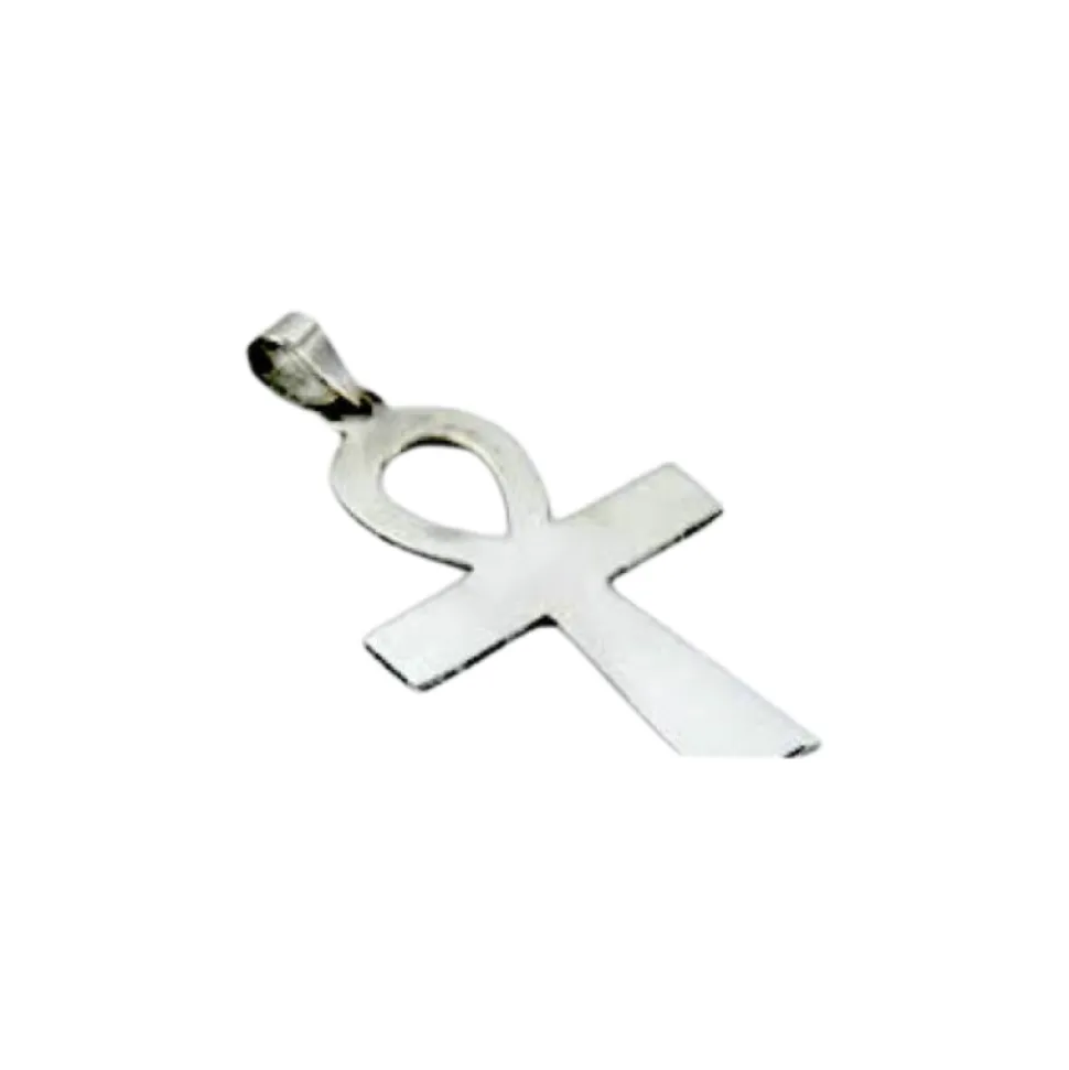 Cruz de la Vida Ankh de Plata - 18 x 32 mm