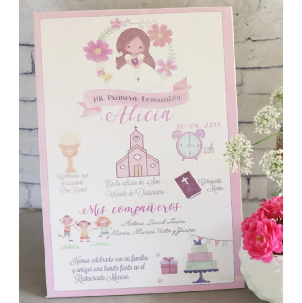 Cuadro comunión lienzo