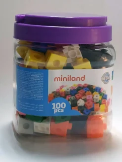 Online Miniland Cubos 2 CM. Bote (100 piezas)