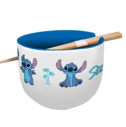 Cuenco Bol para Ramen con Palillos Stitch
