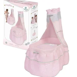 Clearance Decuevas Toys Cuna Moisés Infantil Rosa para Muñecas Sophie con Dosel - DeCuevas