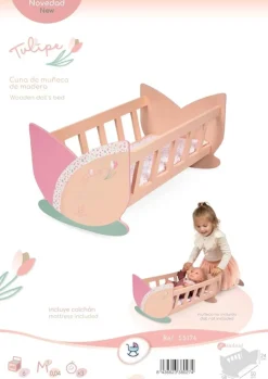 Clearance Decuevas Toys Cuna Tulipe de madera -