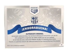 Dani Olmo Autógrafo Original FC Barcelona Panini Club - Solo 100 copias