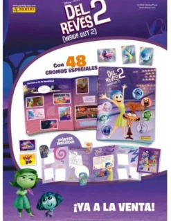 Del Revés (Inside out) Álbum de cromos vacío y 25 sobres Colección 2024 pegatinas