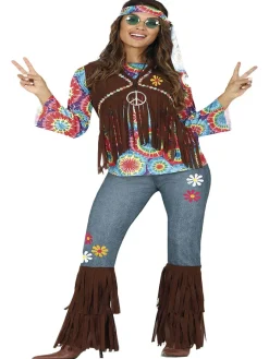 Fiestas Guirca Disfraz adulta hippie