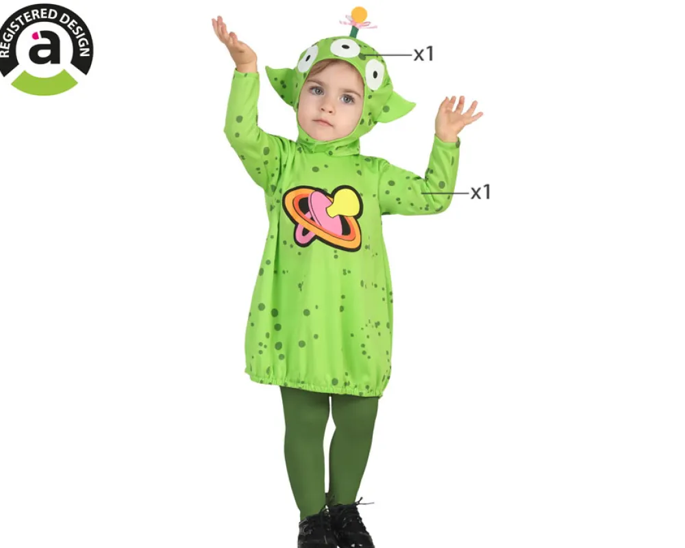 Best Atosa Disfraz Alien verde Bebé 0-6 meses