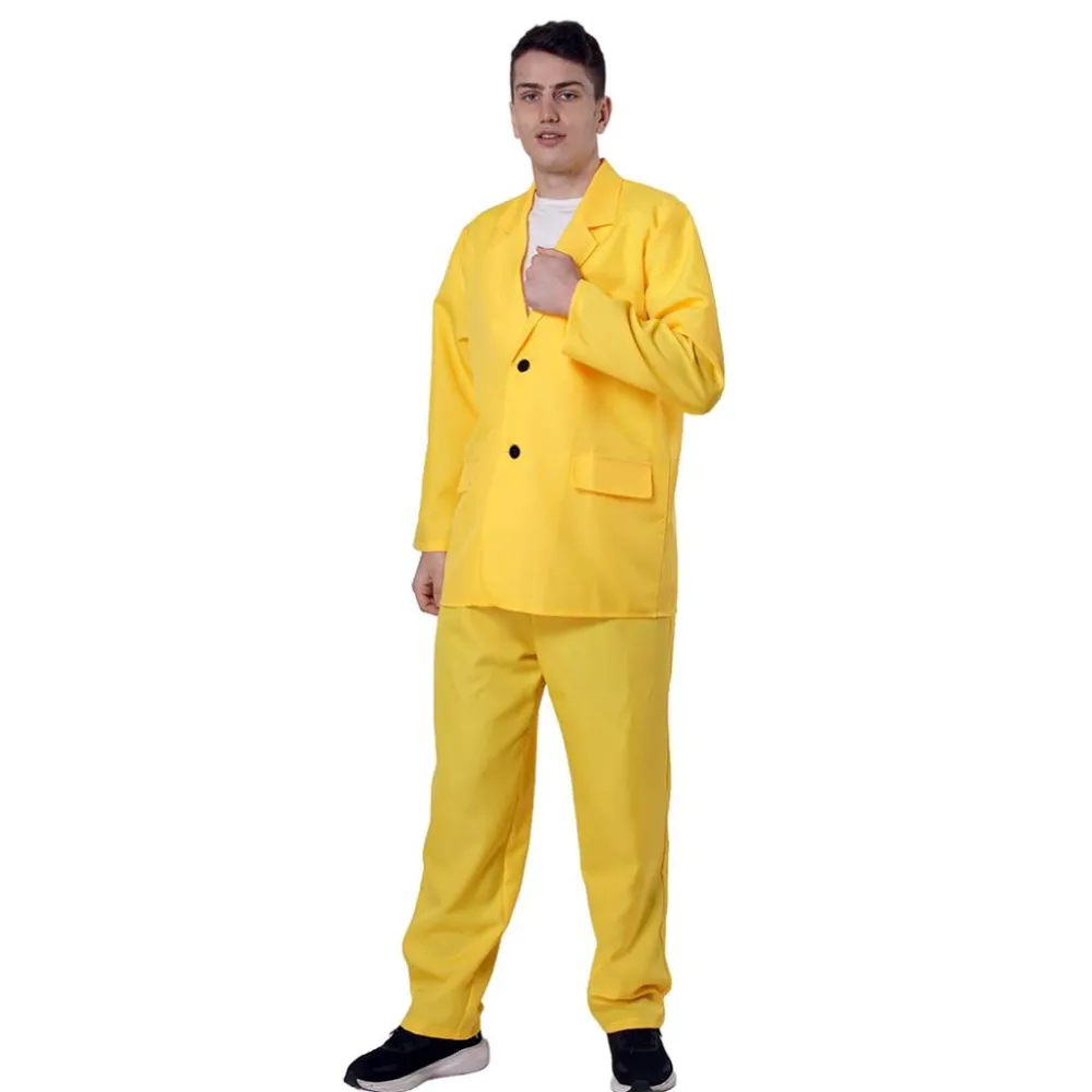 Discount Kebedo Moda Disfraz Amarillo Hombre Traje Icónico Gánster