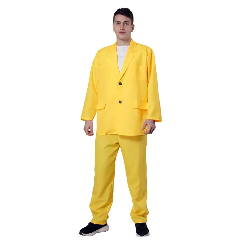 Discount Kebedo Moda Disfraz Amarillo Hombre Traje Icónico Gánster