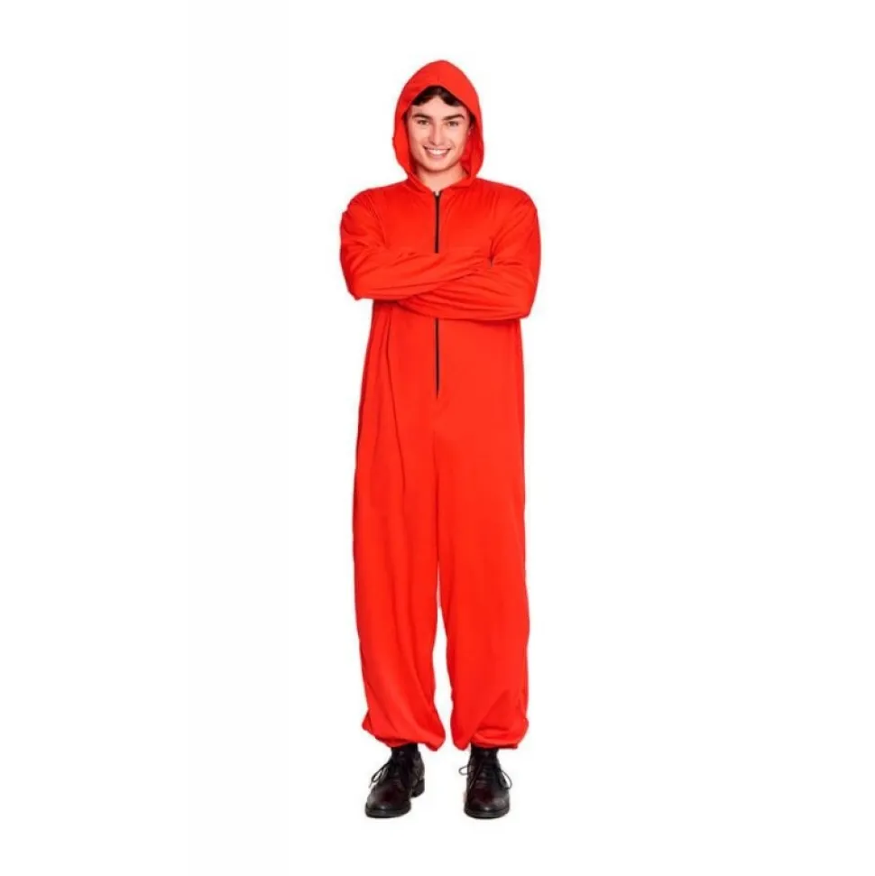 Disfraz Atracador mono Rojo Unisex
