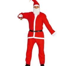 Disfraz barato de Papa Noel con Gorro y Barba para Hombre