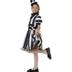 Sale Kebedo Moda Disfraz Bitelchus Niña Vestido a Rayas