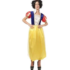 Disfraz Blancanieves Vestido con cuerpo azul y blanco Adulta