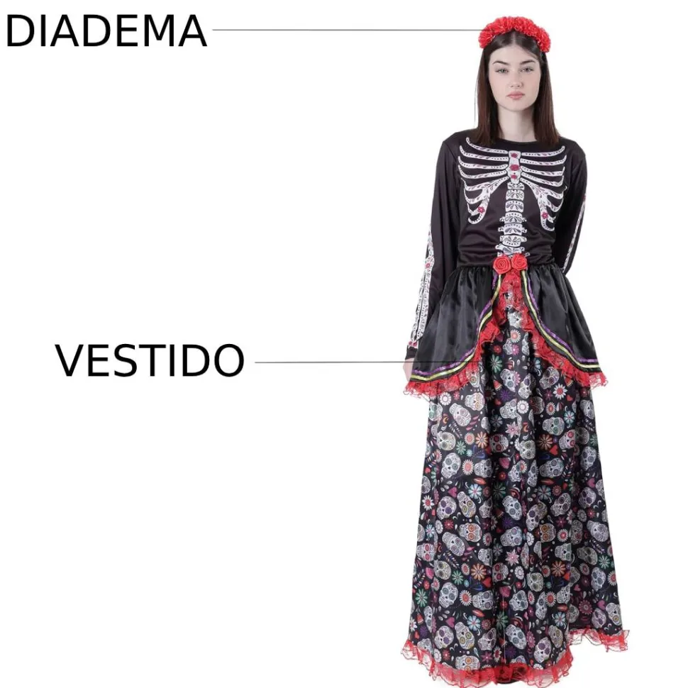 Disfraz Catrina Mejicana Adulta