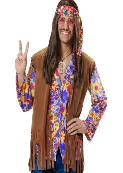 Sale Widmann Disfraz Chaleco Hippie Marrón con flecos