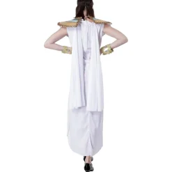 Discount Kebedo Moda Disfraz Cleopatra Mujer - Vestido de Faraona Egipcia con Diadema, Collar y Muñequera