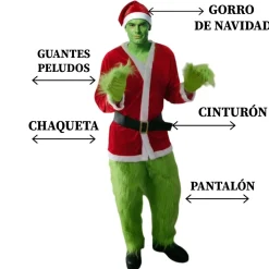 Disfraz Criatura Verde Peluda Adulto