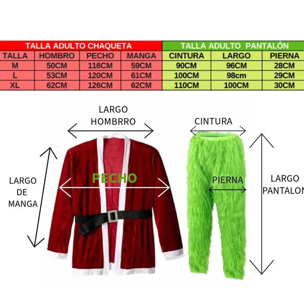 Disfraz Criatura Verde Peluda Adulto
