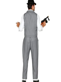 New Widmann Disfraz de adulto Gangster color gris