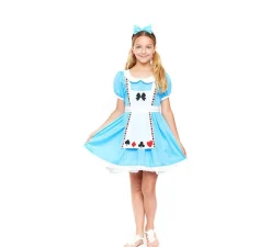 Disfraz de Alicia con Vestido Azul para niña