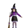 Disfraz de Bruja lila para niña