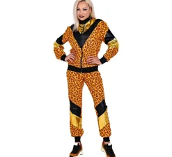 New Disfraz de Chándal de Shop Leopardo Años 80 para mujer