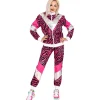 Discount Disfraz de Chándal Print Tigre Rosa Años 80 para mujer