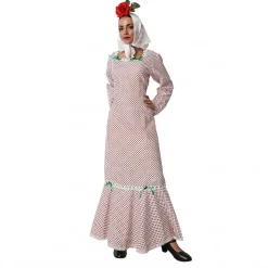 Disfraz de Chulapa Tradicional para Adulto – Vestido y Pañuelo