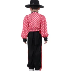 Disfraz de Cordobés Bailarín Flamenco Infantil con Sombrero y Fajín Tallas 1 a 12 años