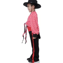 Disfraz de Cordobés Bailarín Flamenco Infantil con Sombrero y Fajín Tallas 1 a 12 años