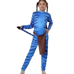 Disfraz de Criatura Azul Fiesta Halloween Carnaval - Traje de Fantasía de Avatare Tallas 3-15 Años