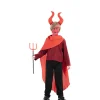 Sale Disfraz de Demonio Cornudo Rojo para niño