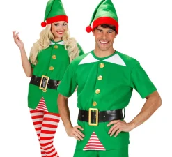 Disfraz de Elfo de Papá Noel sin pantalones para adultos