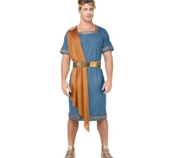 Disfraz de Emperador Romano Azul para hombre