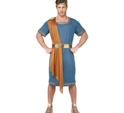 Disfraz de Emperador Romano Azul para hombre