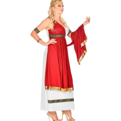 Disfraz de Emperatriz Romana Adulto – Vestido de Diosa con Toga y Corona de Laurel