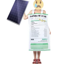 Sale Disfraz de Factura de la Luz para adultos