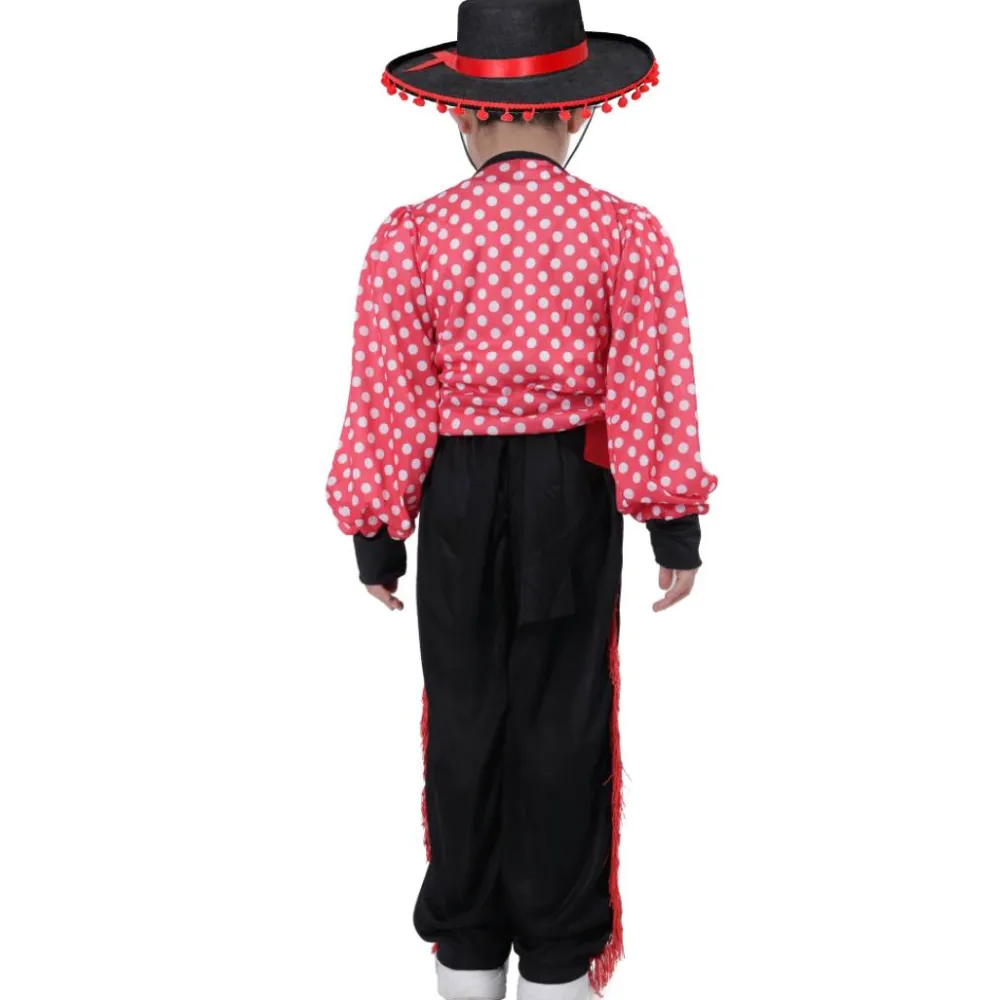 Outlet Kebedo Moda Disfraz de Flamenco Traje Cordobés Regional Bailarín Infantil Tallas 1-12 años