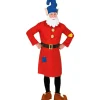 Sale Disfraz de Gnomo Rojo Trabajador para hombre