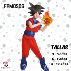 Disfraz de Goku Ninja Rojo Infantil