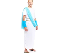 Hot Disfraz de Griego Blanco de la Nobleza para hombre